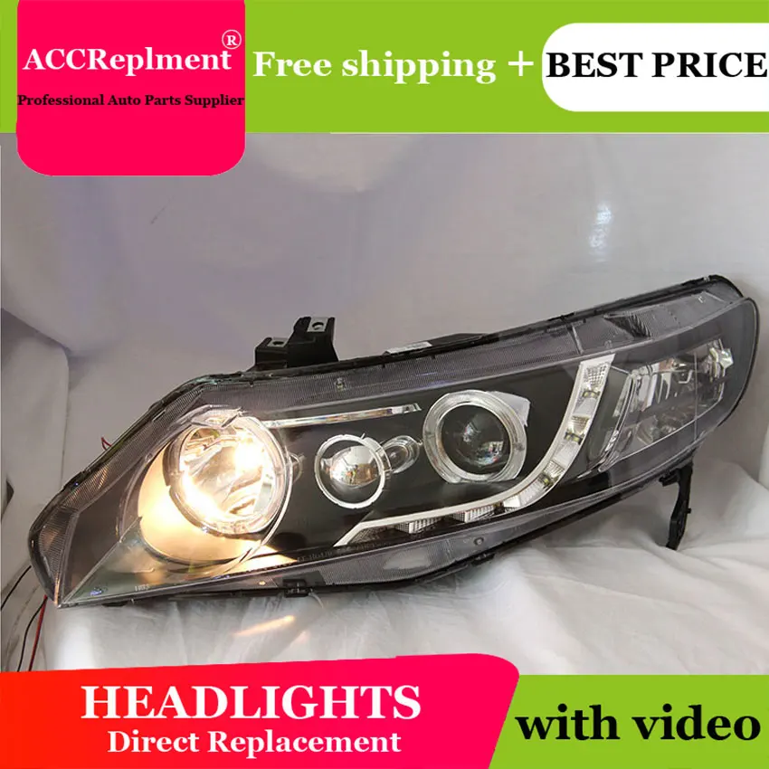 Авто. PRO для Honda Civic светодиодные фары ксенон 2006 2011 Автомобильный Стайлинг led