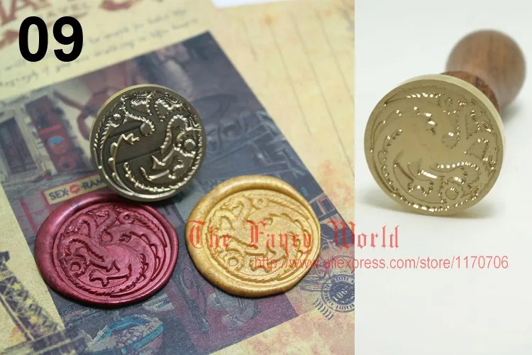 Игра престолов печать воска 9 дом пальто Старк Таргариен Lannister Baratheon Arryn Tully Greyjoy Tyrell штамп+ уплотнительный воск
