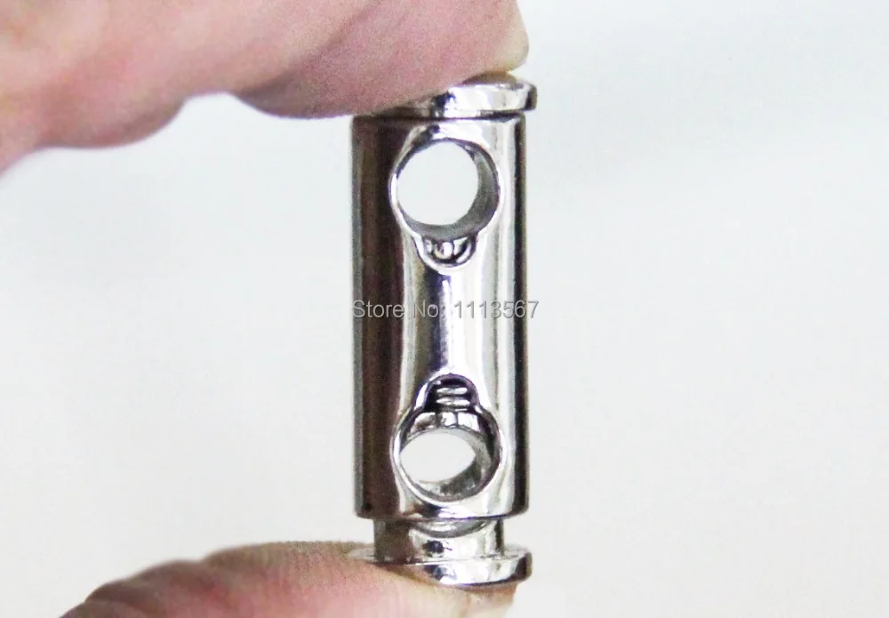 50 шт. серебристый металлический шнур с двумя отверстиями|lock buckle|lock signallock collar |