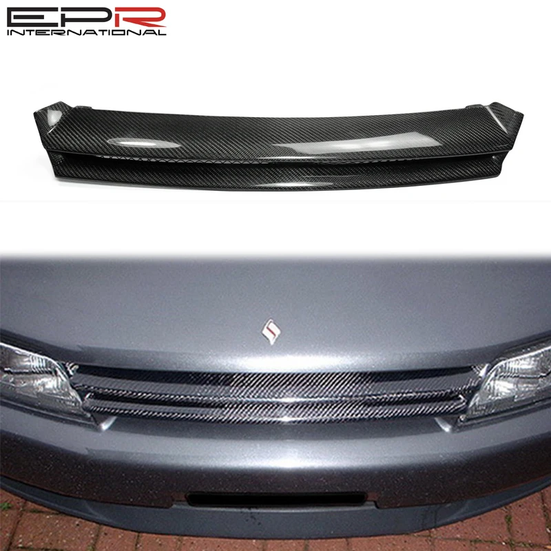 Для GTR R32 Skyline OEM углеродное волокно Передняя решетка для Nissan глянцевое бамперы