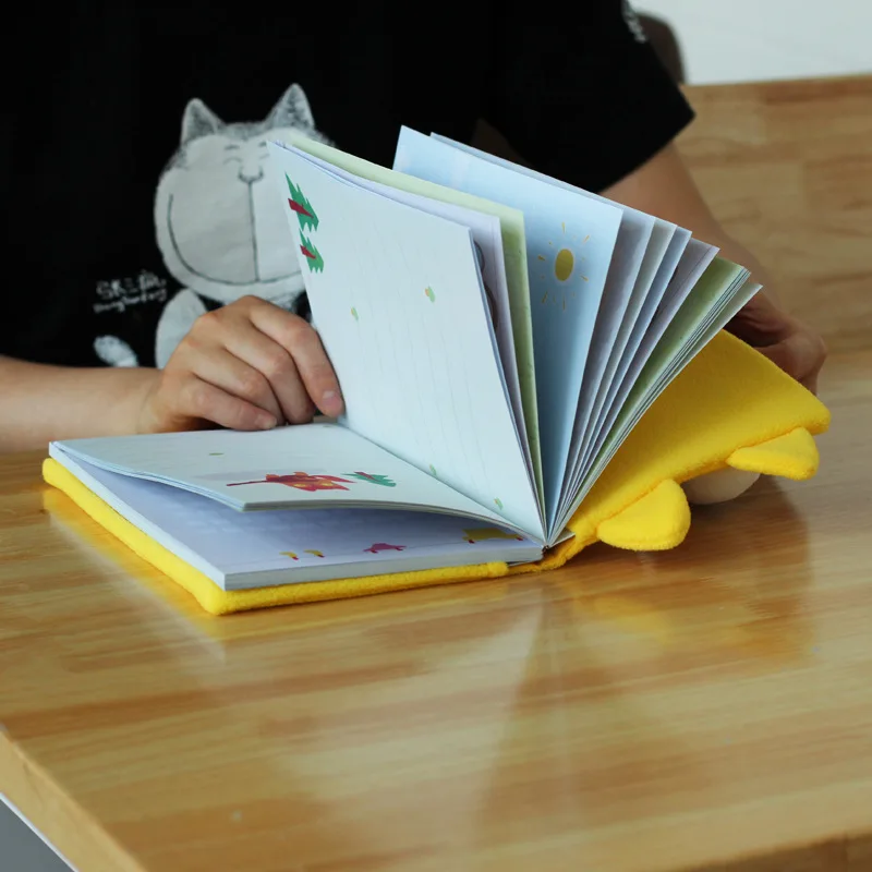 

MIRUI creative Fruit Monster Notebook kawaii cloth cover notebooks diary kawaii hand book gifts 80 pages school office supplies