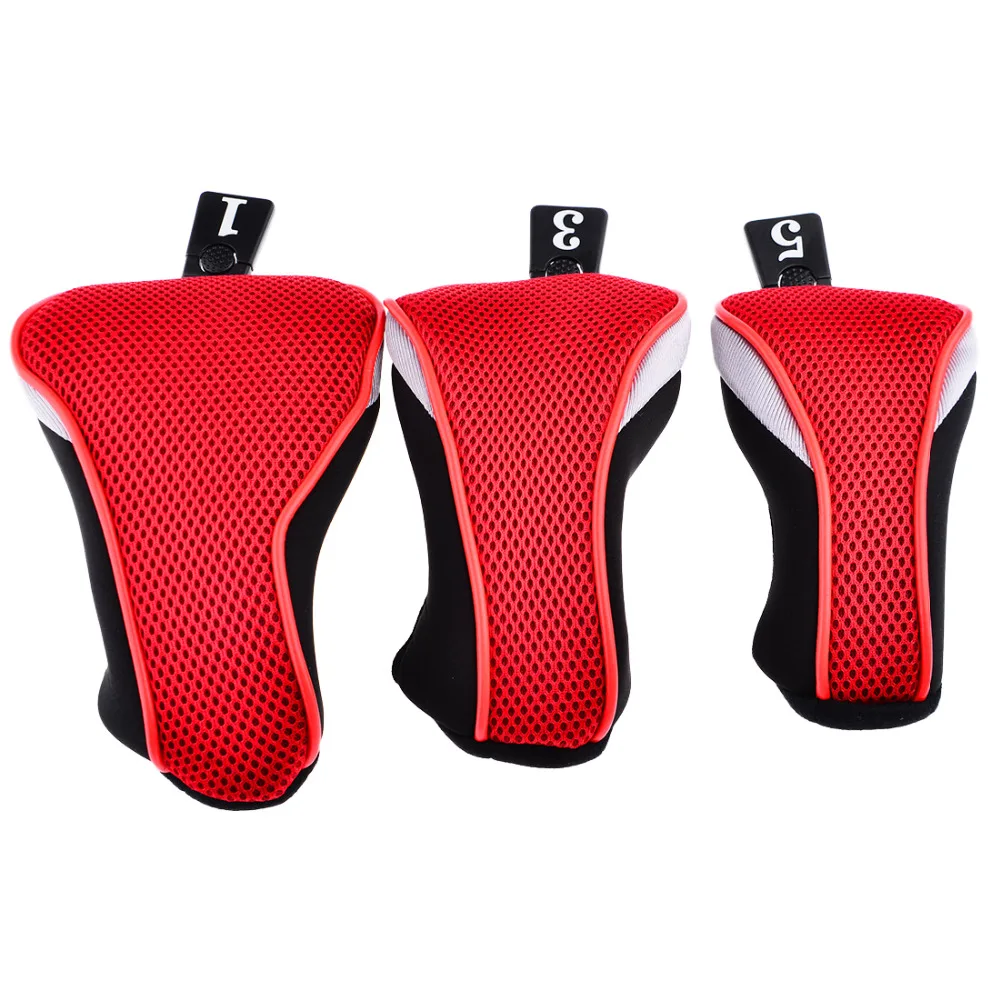 3 шт./компл. клуб крышки головки мягкой древесины гольф Headcovers драйверов