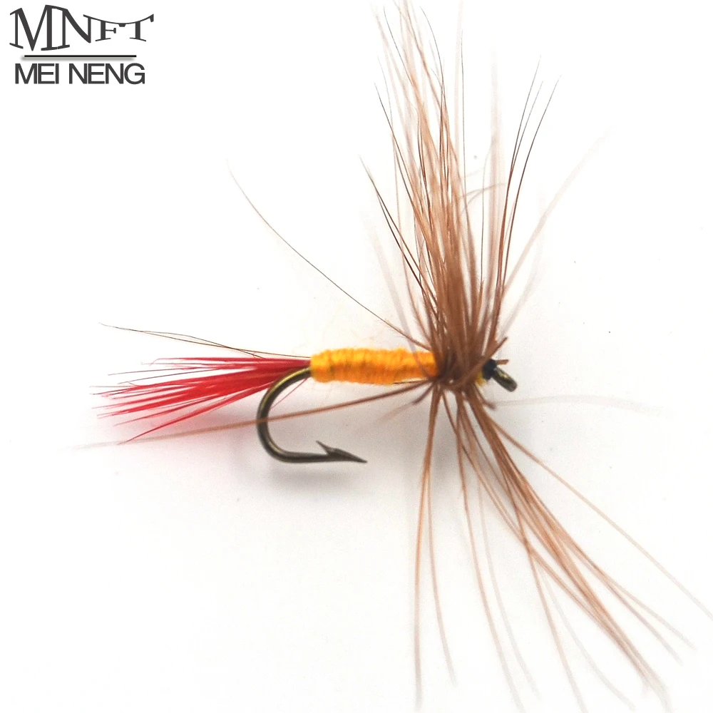 MNFT 10 шт 12 # коричневый хакле красный хвост может лететь Nymph свежая вода сухие