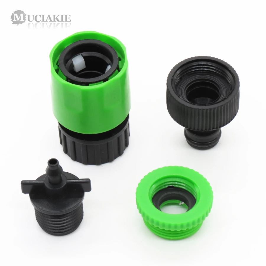 MUCIAKIE 1 комплект садовый женский 3/4 до 1/4 &quotбыстрый соединитель 4 мм шланг для