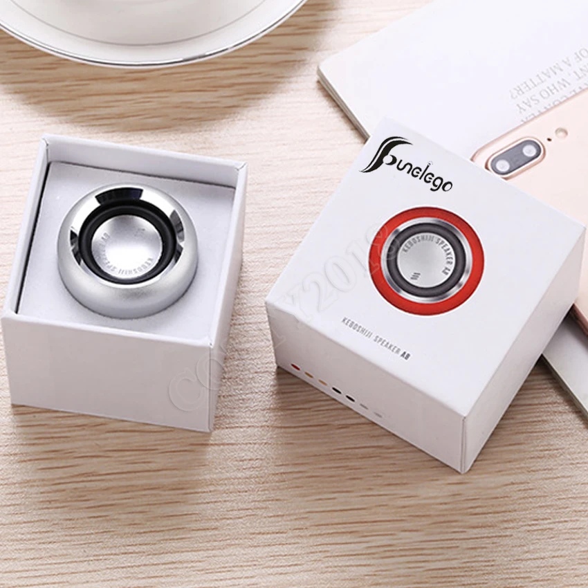 

Funelego Super Mini Portable Bluetooth Speaker Outdoor Sport Wireless Sound Aluminum Metal Mic Call Remote Camera Loudspeakers