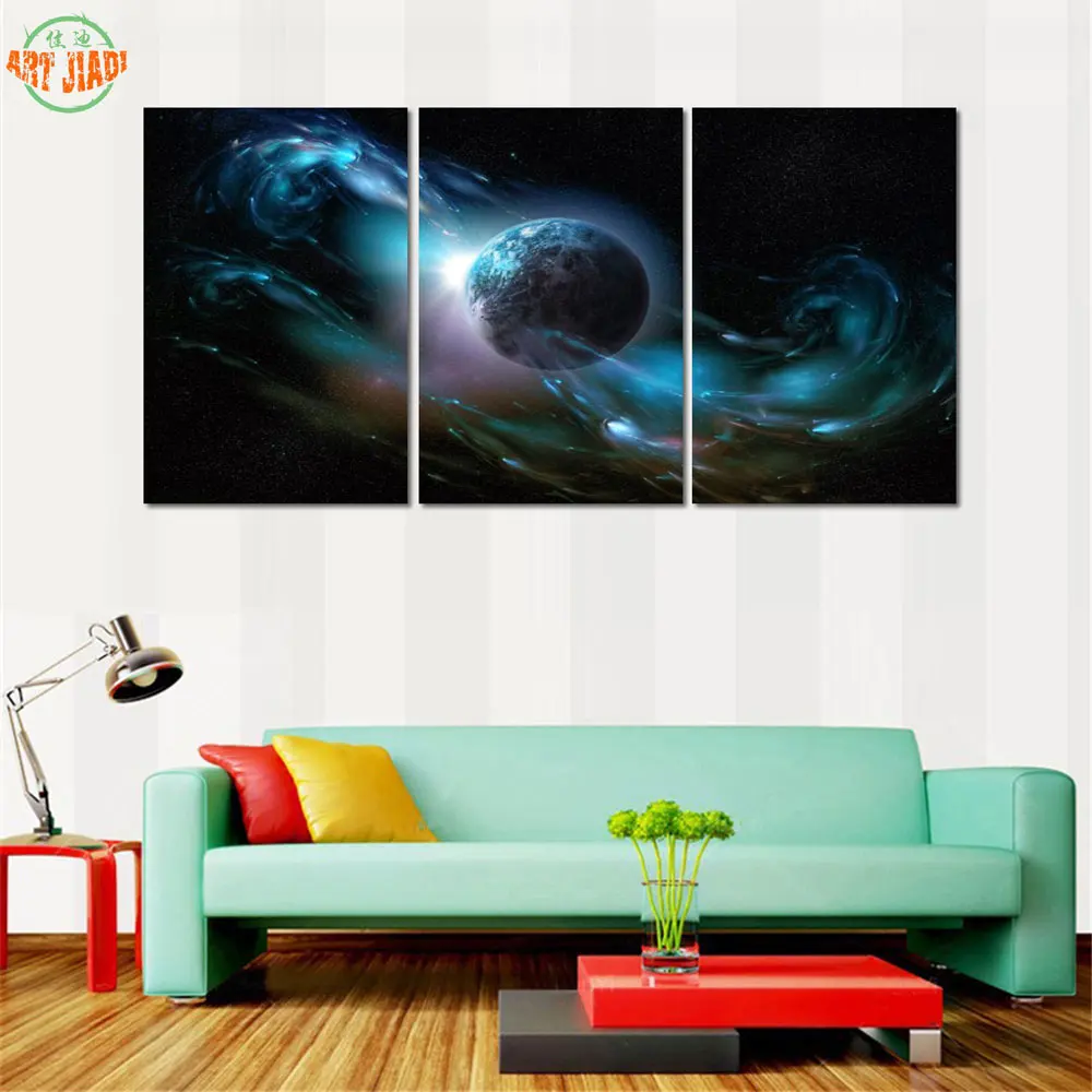 NEW 1-3-4-5 Piece/set Canvas Art The Planet Leaves the Earth PANLES HD Decorations For Home Wall Prints B359 | Дом и сад
