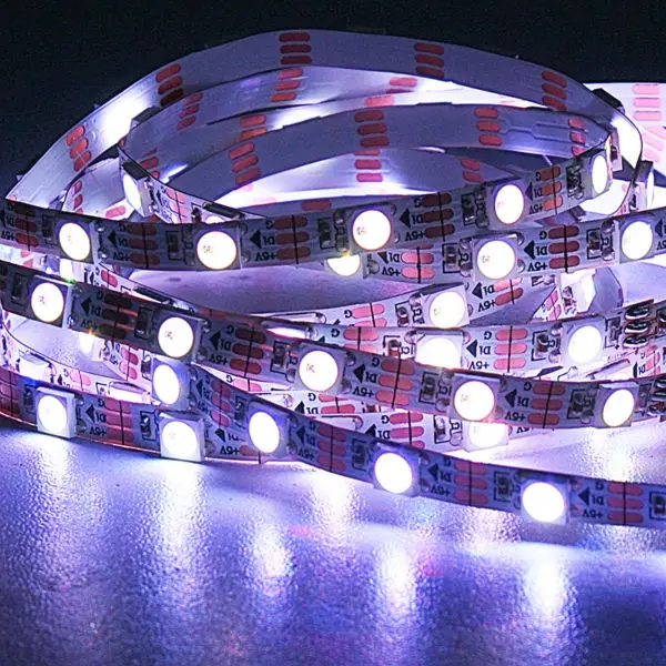 5 мм белый PCB WS2812B RGB адресуемых цифровой Светодиодные ленты светильник WS2812 60