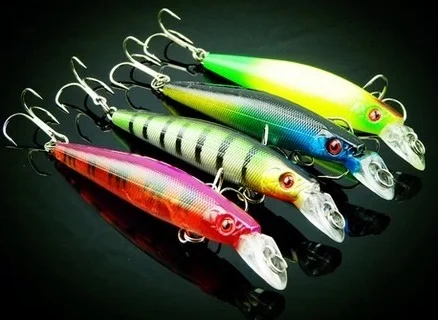 8 шт. Minnow приманки для ловли рыбы 10 5 см 9 г бас искусственные Крючки рыбалки