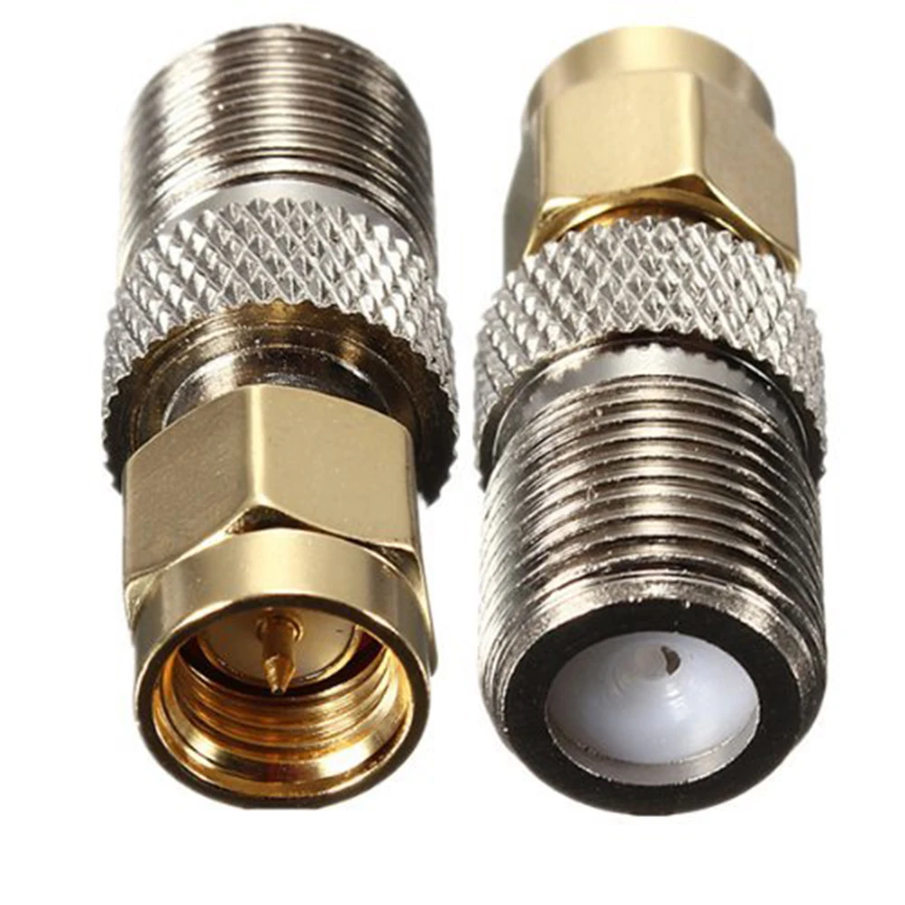 1Pcs RF Adapter F TV Female Jack To SMA Male Plug Gold Plating Connector for Wireless Antenna Auto Radio | Обустройство дома
