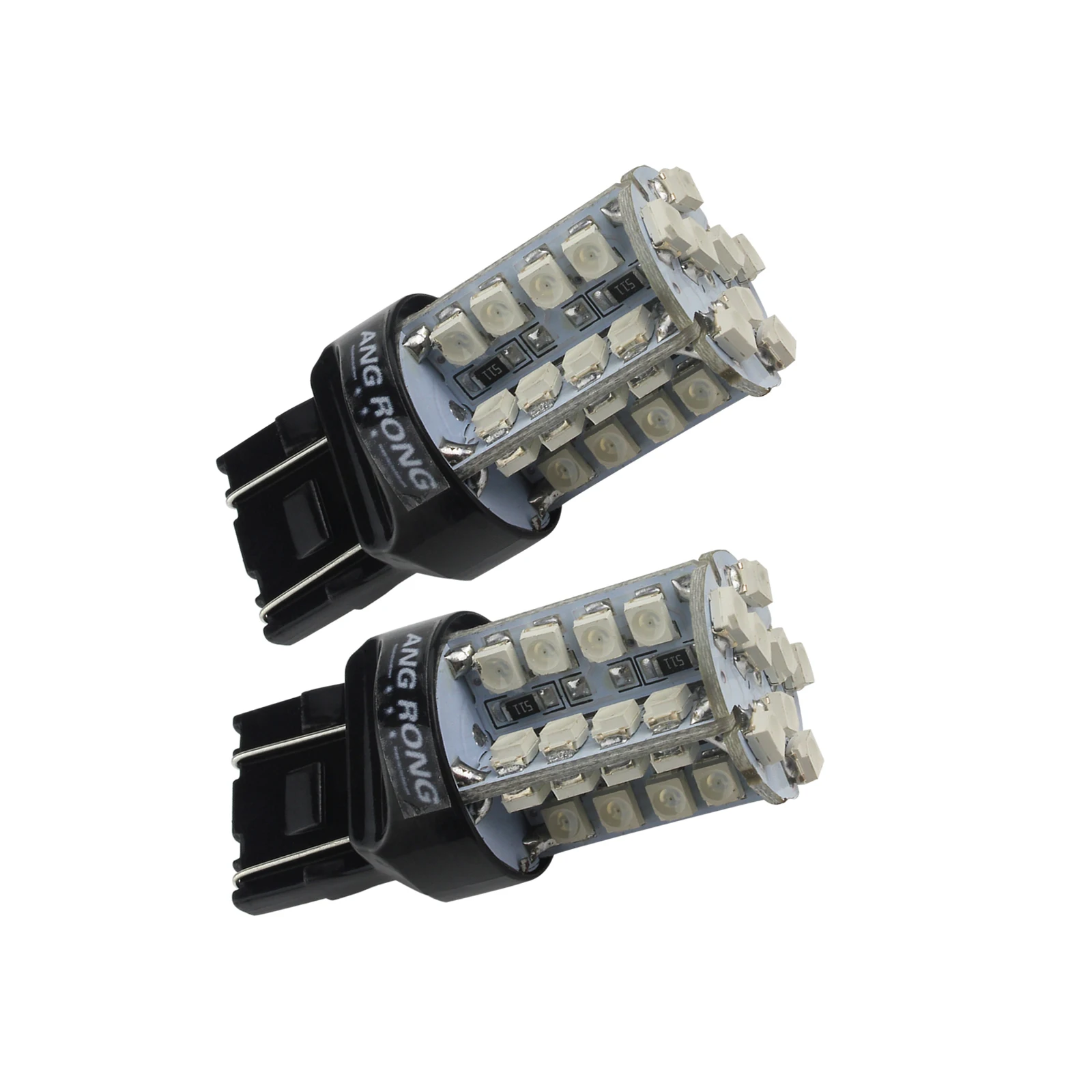 ANGRONG 2X красная 580 7443 W21/5W 582 лампа SMD 40 Светодиодный Боковой индикатор задний стоп
