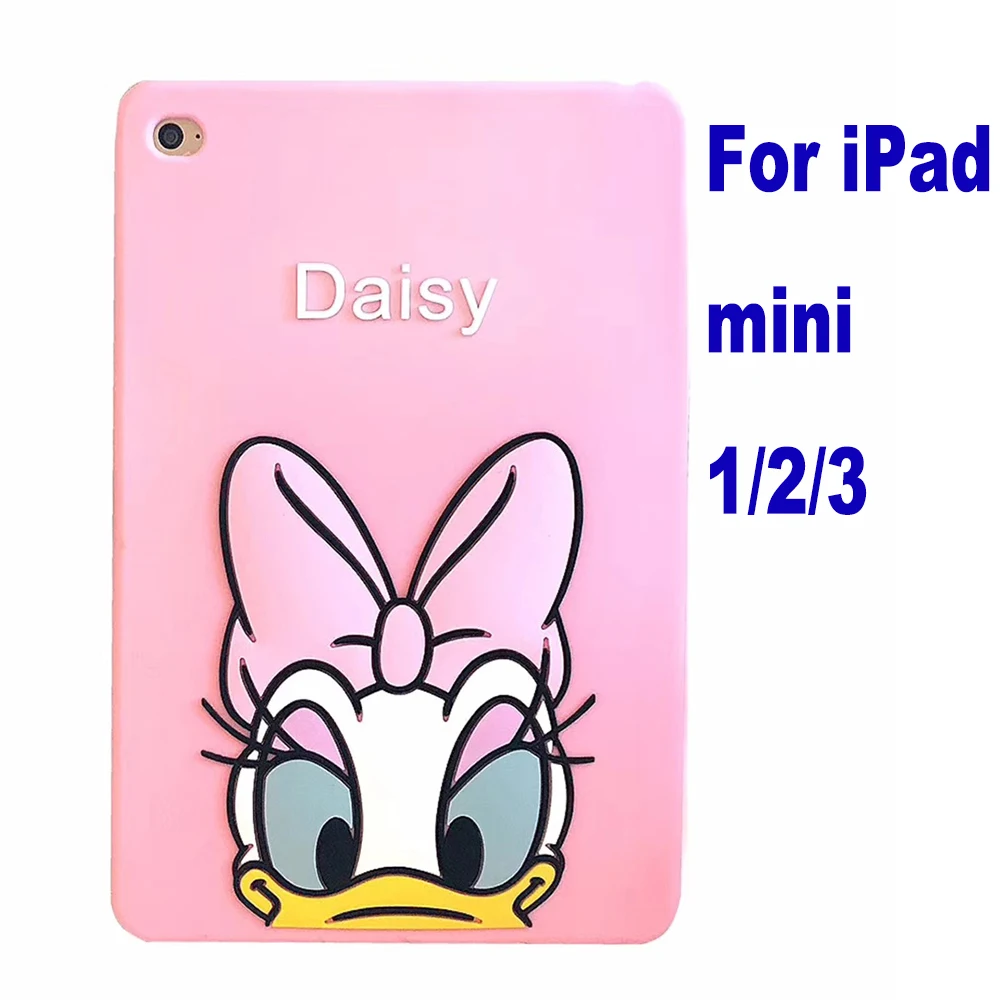 as photo 3D мультяшный силиконовый чехол для iPad Mini iPad Air Air2 iPad Pro iPad 9,7 / чехол Дейзи Микки Минни мягкая задняя крышка оболочка - Цвет: as photo