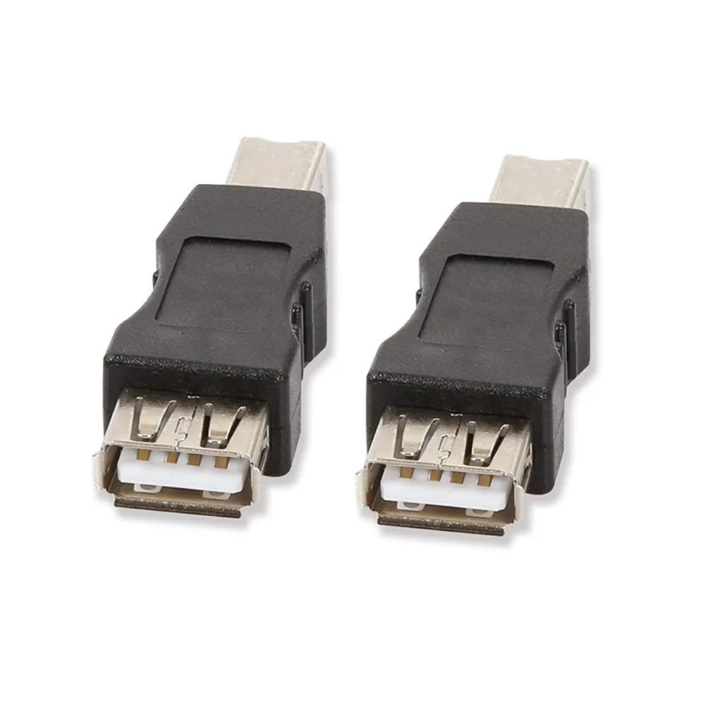 2 шт. черный USB тип A гнездо к Тип B папа конвертер адаптер |