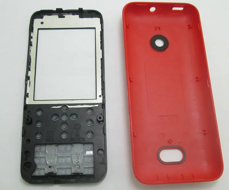 Крышка корпуса клавиатуры и крышки батарейного отсека для Nokia 208 N208 белый черный