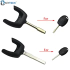 Чехол для автомобильного ключа, сменный неразрезанный пустой чехол для Ford Mondeo Focus 2, 3, Fiesta, Transit, автомобильные аксессуары, лезвие для ключа