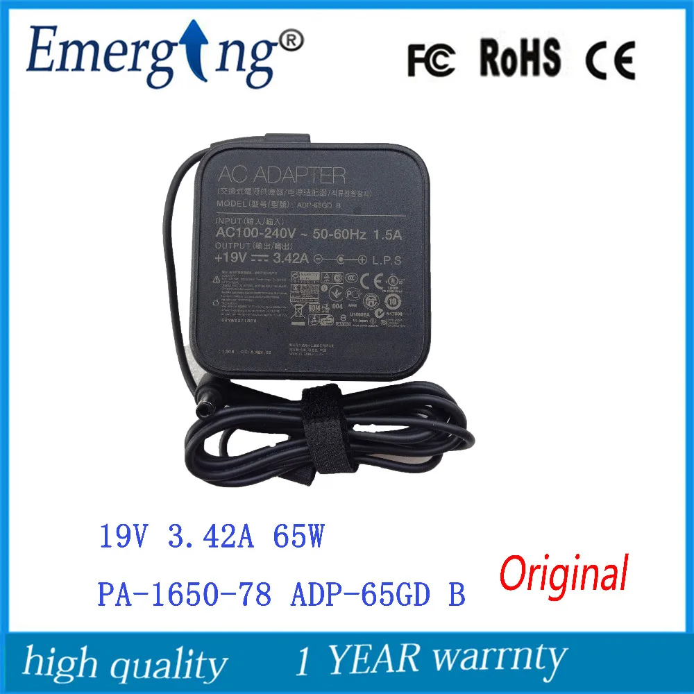 

19V 3.42A 5.5*2.5mm Charger Power Supply Original AC Laptop Adapter For Asus PA-1650-78 PA-1650-48 ADP-65GD B ADP-65AW A