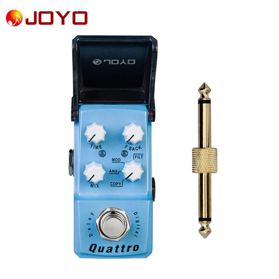 Новый Гитарный Эффект Педали JOYO Цифровая Задержка Quattro Ironman серия Мини педаль JF 318