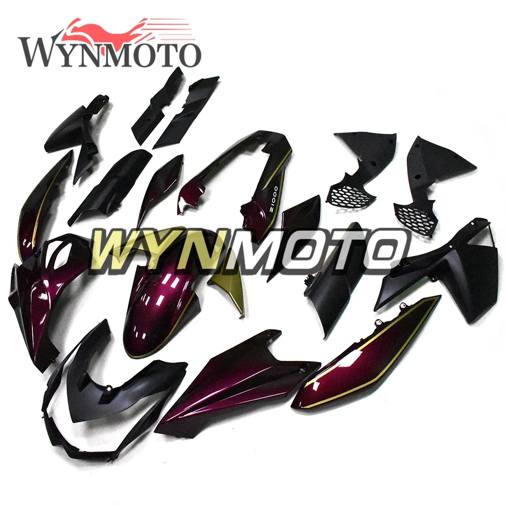 

Complete Fairings For Kawasaki Z1000 2010-2013 2011 2012 Year ABS Injection Plastics Panel Motorbike Body Kits Candy Red Gold