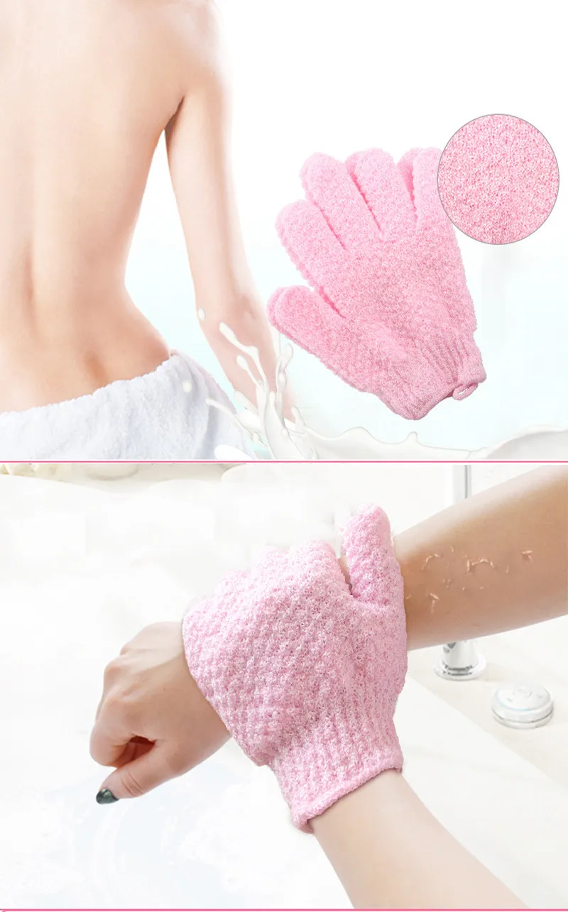 2 шт. рукавицы для душа отшелушивающие моющие спа-ванны перчатки пена ванны
