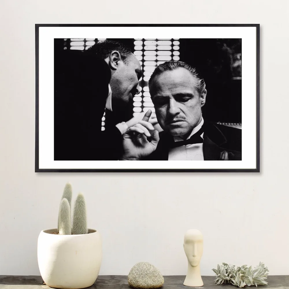 Винтажный холщовый художественный постер Godfather Movie картина с принтом настенные