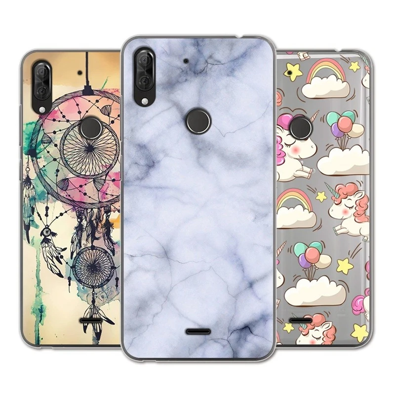 Чехол для телефона Wiko View 2 Plus модный дизайн рисунок из ТПУ мягкий милый чехол