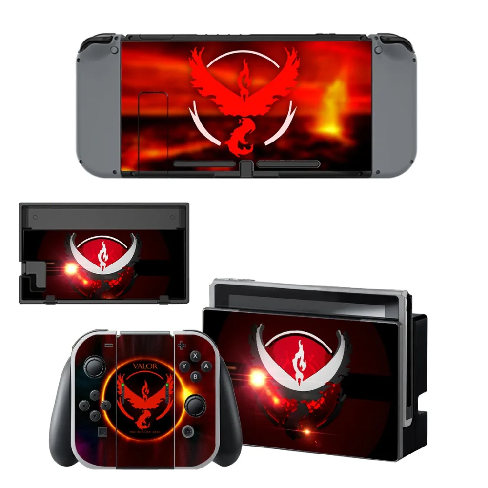 Pokemon GO Пикачу кожи Стикеры vinilo для NintendoSwitch стикеры s скины для Nintend переключатель NS консоли и Joy-Con контроллеры