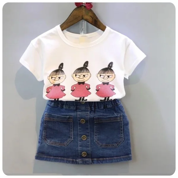 Новорожденный Младенец Детские Девушки Одежда Наборы Хлопка мультфильм Милый