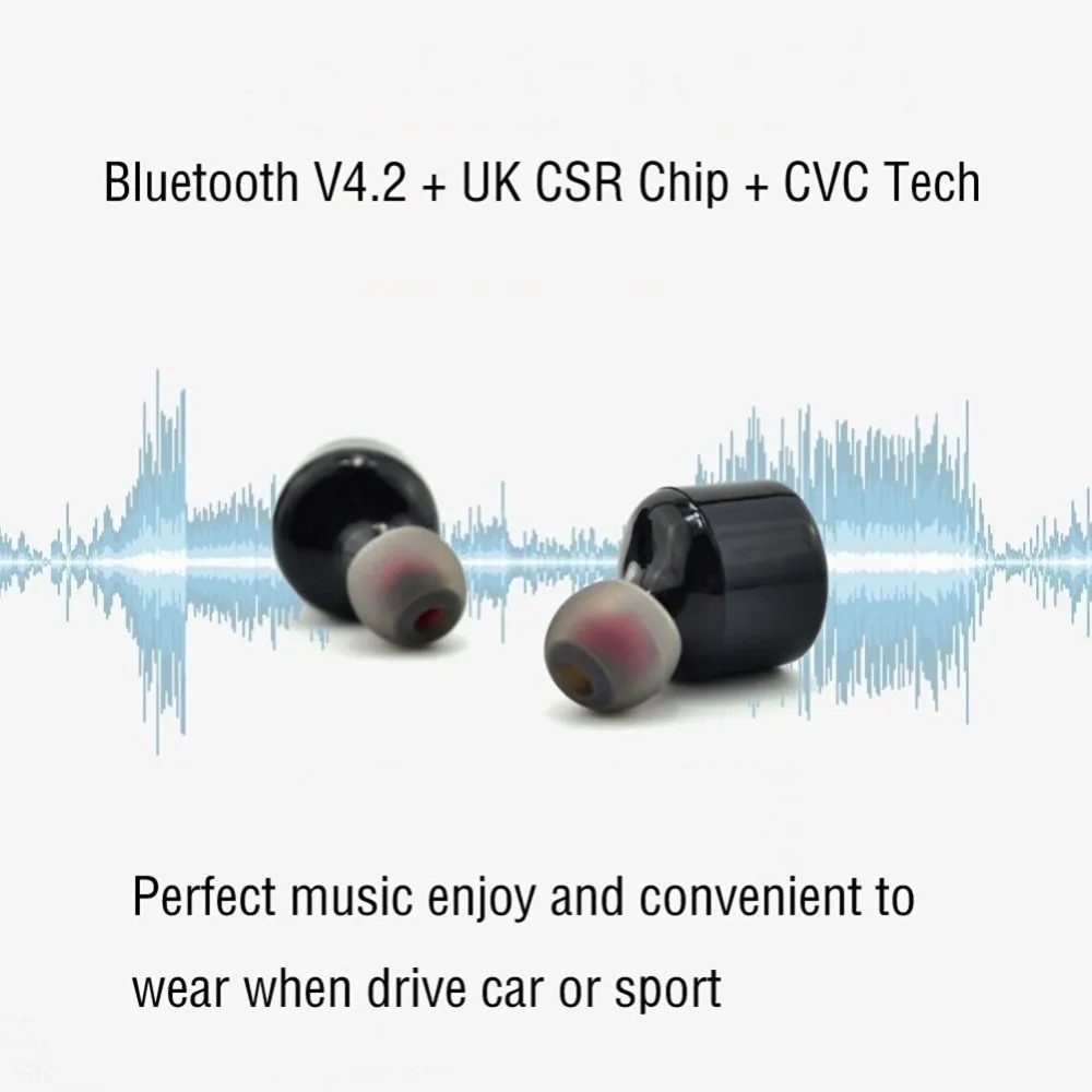 TWS X1T мини беспроводные Bluetooth наушники гарнитура бас стерео CSR4.2 настоящие