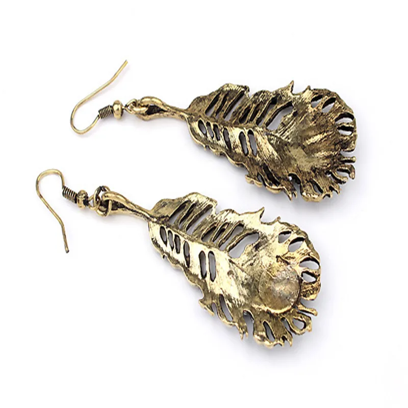 Женские винтажные серьги гвоздики с павлином в европейском стиле|stud earrings|stud earrings