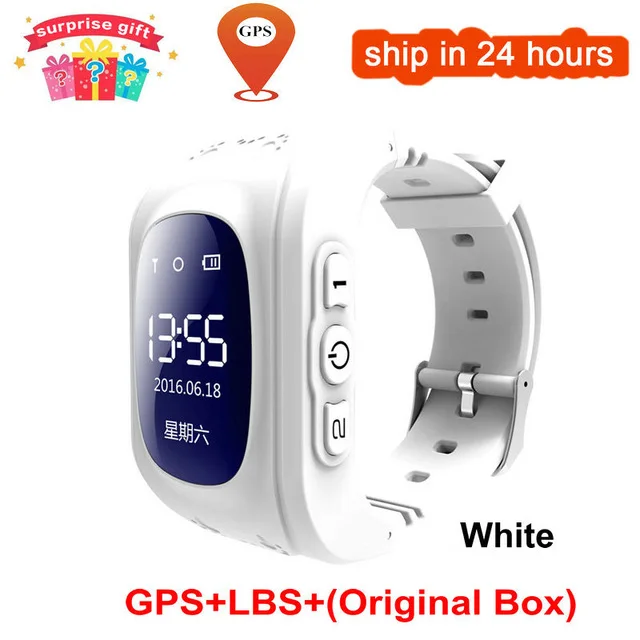 White-RU Анти-потеря Q50 OLED Детский gps трекер SOS умный мониторинг позиционирования телефон дети gps детские часы совместимы с IOS и Android - Цвет: White-RU