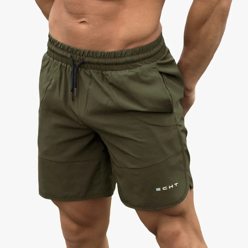 

Summer Mens Run Jogging Shorts Gym Fitness Bodybuilding Workout Sports Sportswear Male Short Pants Knee Length Beach Sweatpants