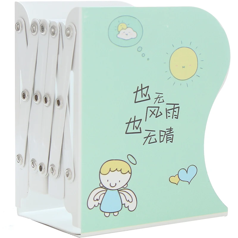 

MIRUI Telescopic bookend stand book holder Student simple storage bookshelf Creative high school table folding book block iron