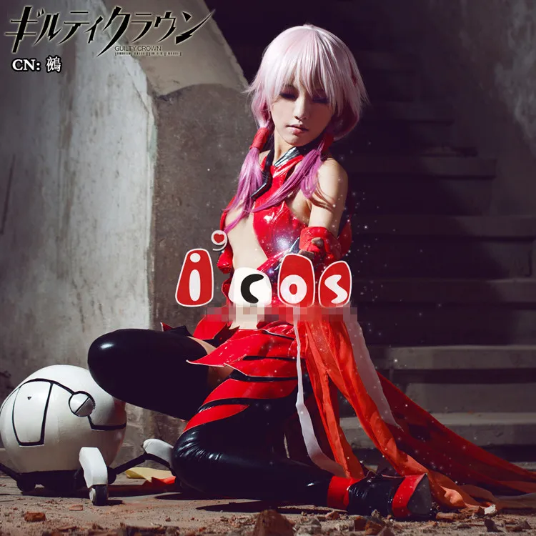 Красная боевая униформа Guilty Crown Inori Yuzuriha карнавальный костюм наряд на Хэллоуин