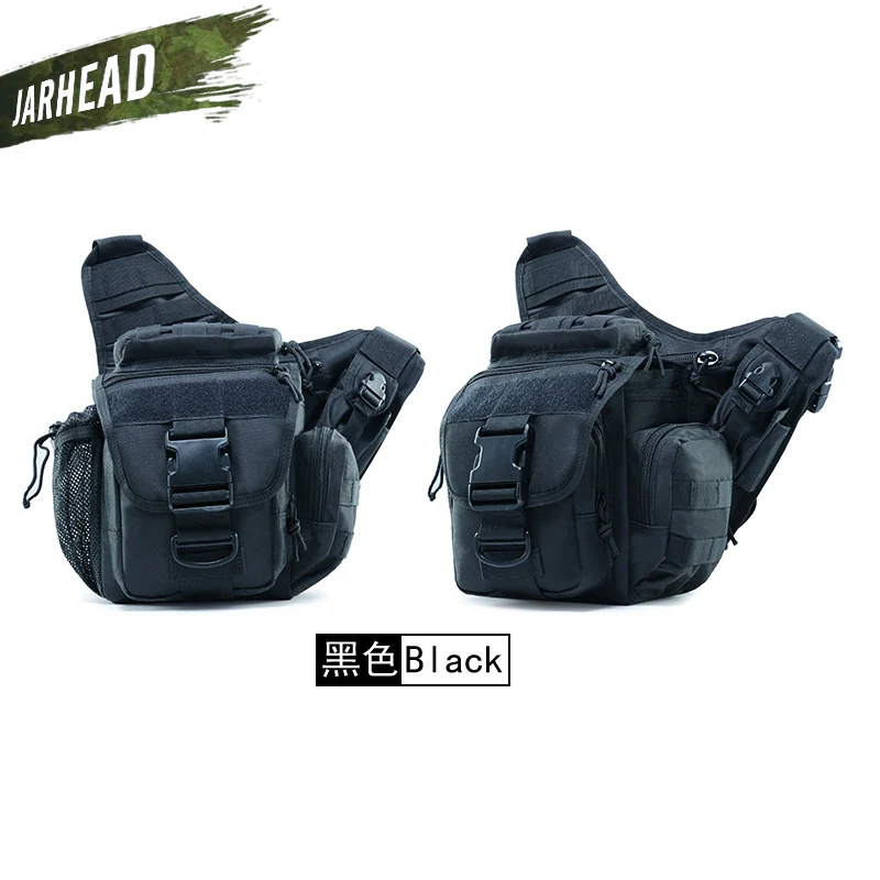 Black Военная Тактическая Сумка на плечо 900D Оксфорд мужская женская сумка для наружной камеры поясная сумка для альпинизма кемпинга треккинга 9 цветов - Цвет: Black