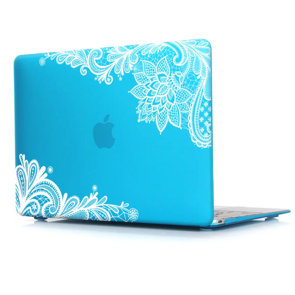 Batianda прорезиненный жесткий чехол для APPle Macbook Air 11 13 дюймов Pro 12 13 15 retina Touch Bar чехол для ноутбука - Цвет: Blue