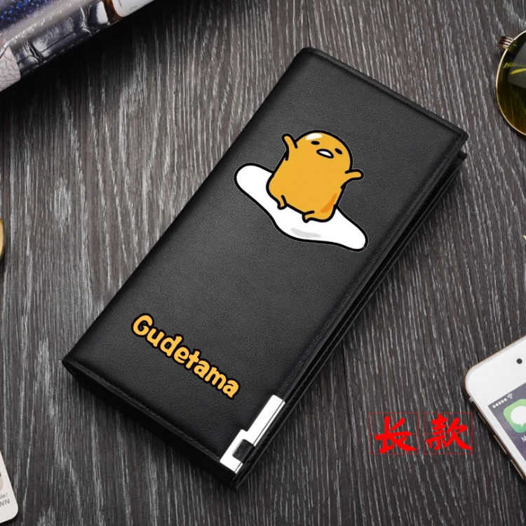 Высокое качество Gudetama принт унисекс Длинный кошелек из искусственной кожи кошелек мультфильм ID держатель для карт подарок сумка для денег Cartera Mujer