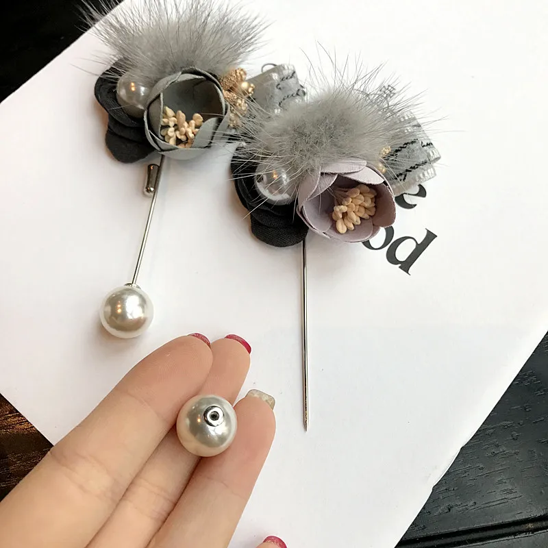 Заколки значки заколка из кроличьего меха для свитеров пальто галстуков бабочек