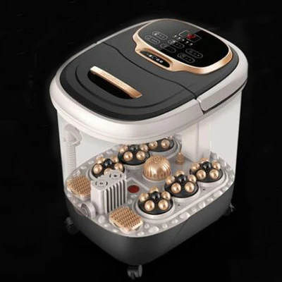 Style2 Black Golden Многофункциональная полностью автоматическая Электрическая роликовая ванна для ног с подогревом, массажная машина для ног, Спа Массажер Для Ног - Цвет: Style2 Black Golden