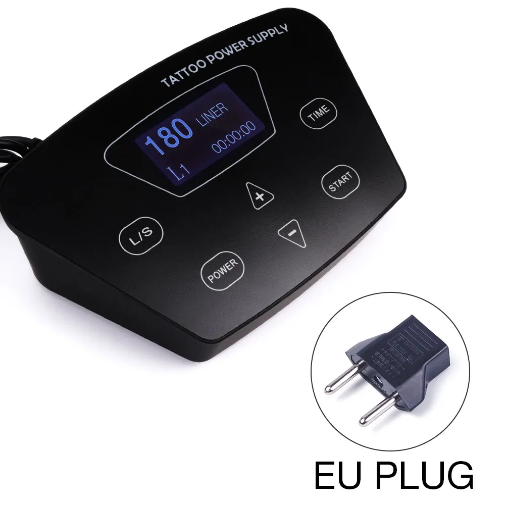 eu plug 10000 об/мин Татуировка гибридная Татуировка ручка роторная тату машина игольчатые картриджи гибридная алюминиевая роторная татуировочная машина пистолет - Цвет: eu plug