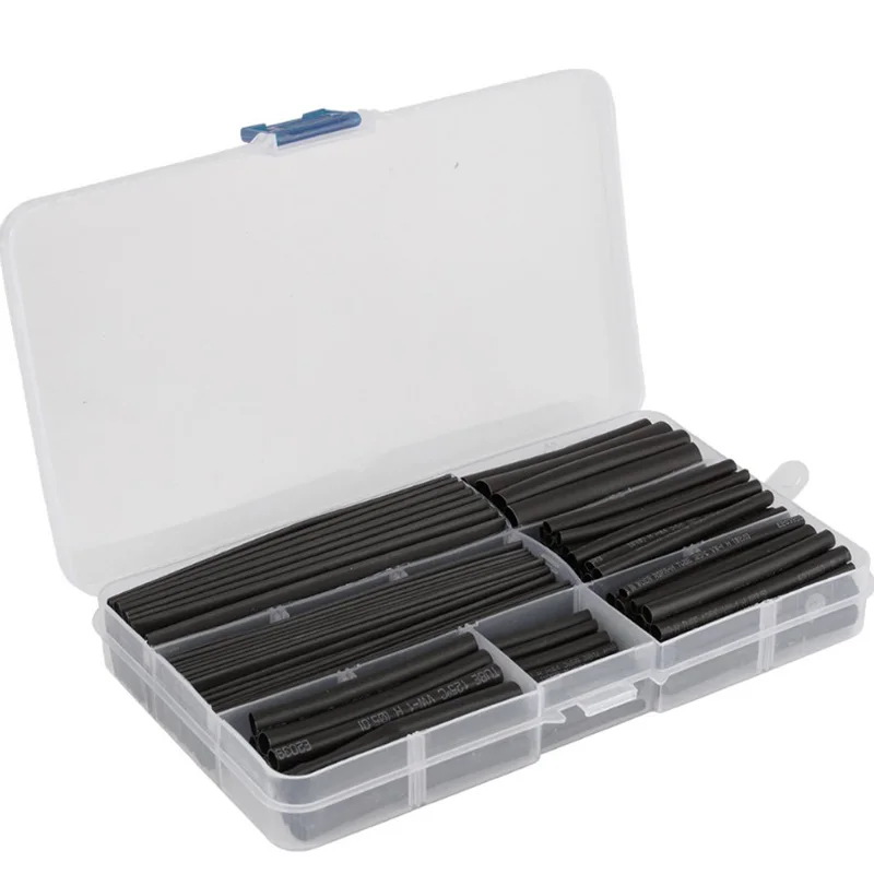 150 pcs Shrinking 150 шт. черный Термоусаживаемая трубка экологически защиты огнезащитных тепла термоусадочная втулка Термоусадочные Припоя провода разъем - Цвет: 150 pcs Shrinking