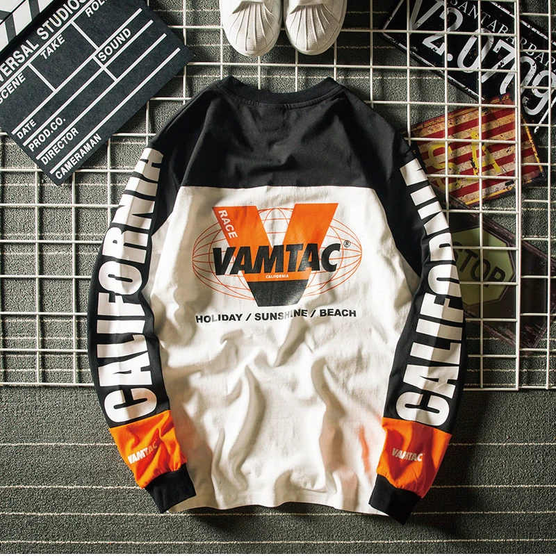 HFNF 2019 спортивная мода Мужская/Женская Повседневная Длинная Футболка уличная хип