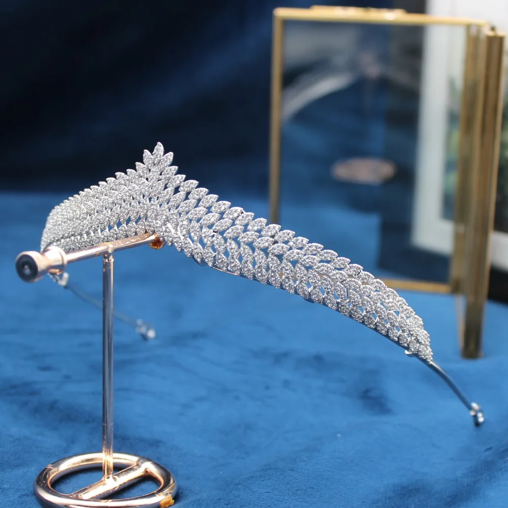 Parmalambe тиары для волос миниатюрные циркониевые грозди пышные украшения свадебные