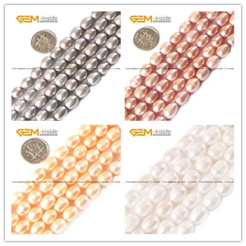 Жемчужные бусы из оливкового жемчуга 8-9 мм бисер культивированного для