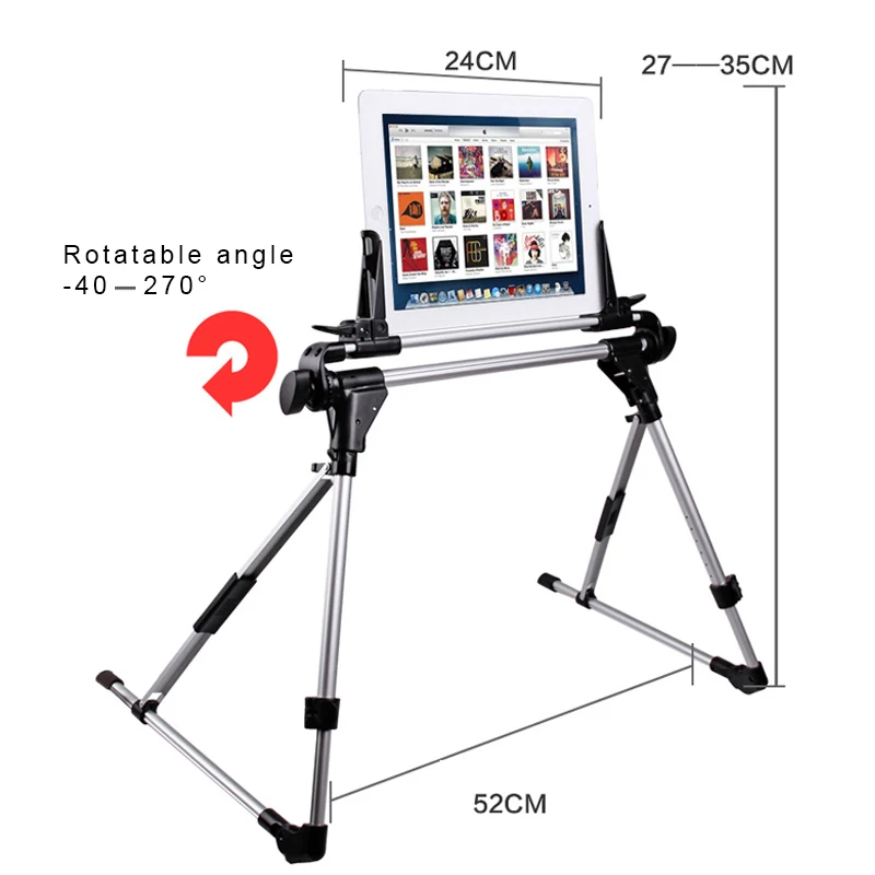 

Easy to install and uninstall Tablet Mobile Phone Stand Holder Adjustable Foldable for Bed Sofa Desk Floor EM88