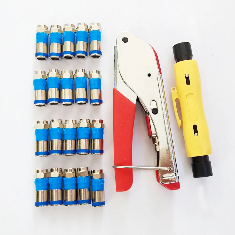 RG59 (4C) RG6 (5C) компрессионный соединитель обжимной инструмент коаксиальный кабель