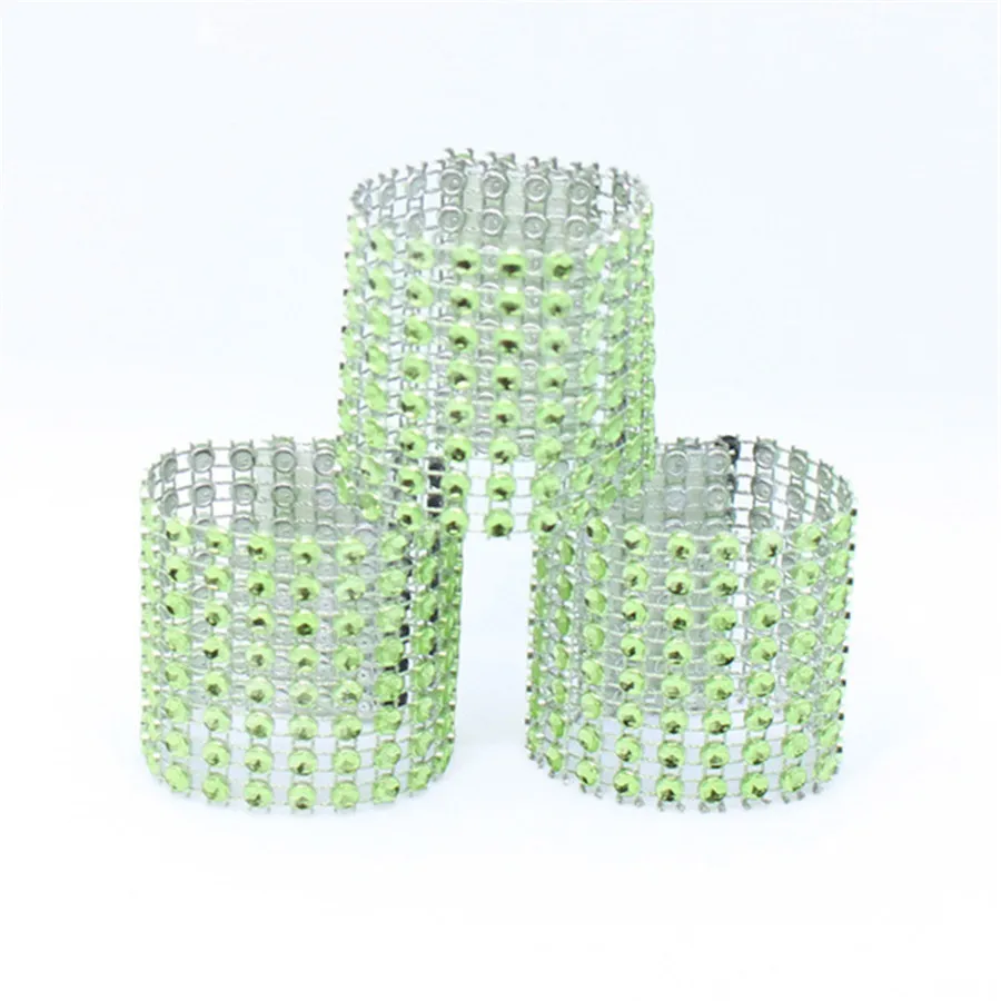 PF 20pcs Салфетка кольцо стулья пряжки многоцветный украшение для свадьбы ремесла банты со стразами держатель ручной работы вечерние принадлежности