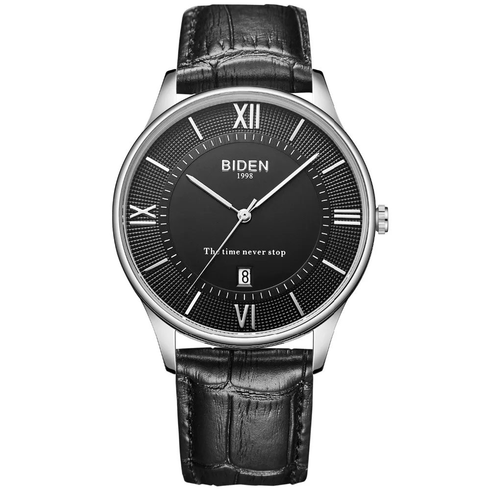Мужские 2018 новые модные Relogio Masculino BIDEN ультра тонкие мужские часы Топ бренд класса