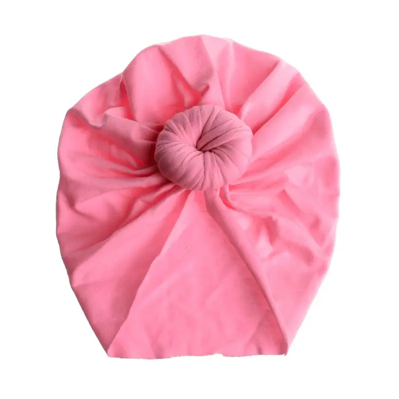WNR Baby Turban Top Knot Hat Toddler Kids Boy Girl India Beanie Hat Lovely Soft Newborn Headwear Photography Props Accessories - Цвет: WNR