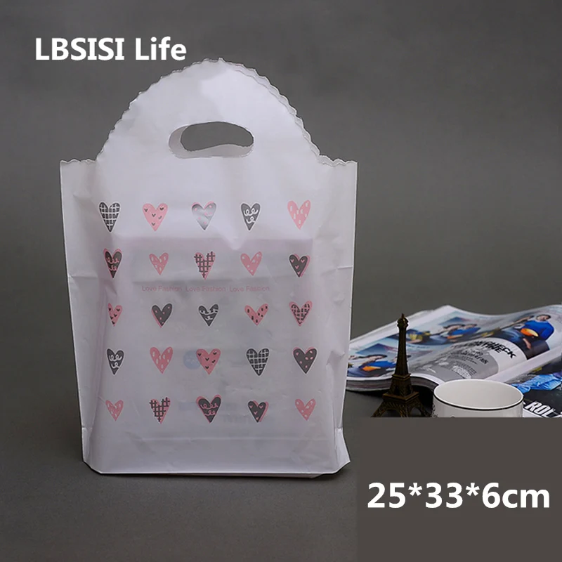 LBSISI Life 10 шт. Высококачественная Белая Подарочная сумка с надписью Love сумочка