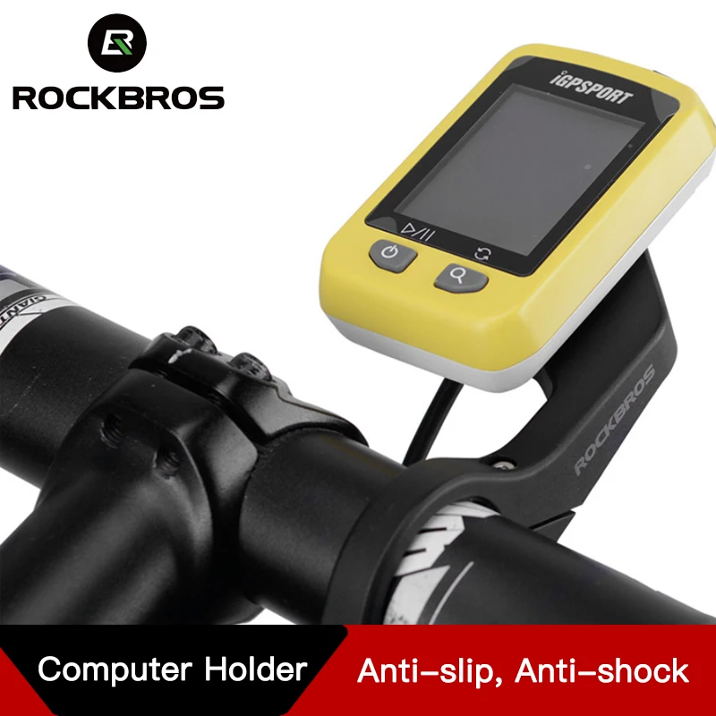 ROCKBROS держатель компьютера для велосипеда 31,8 мм gps дорога MTB горный велосипед руль Расширенный кронштейн крепление спереди Аксессуары для велосипеда