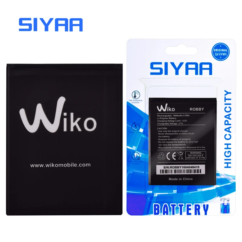 Original SIYAA Robby Battery For Wiko Mobile Phone Good Quality High Capacity 2500mAh Replacement Li-ion Bateria | Мобильные